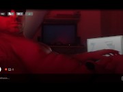Preview 5 of Red Light Solo Anal vibrator boy