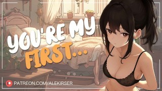 "You're My First..." Making Your Cute, Petite Girlfriend Cum for the First Time | ASMR Audio Rolepla