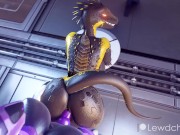 Preview 1 of Furry Futanari Hentai Animation Lizard Robot Uncensored