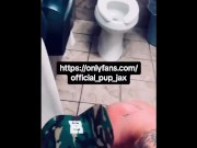 Preview 1 of Public restroom urinal licking and tasting