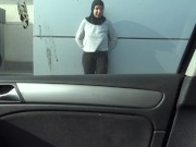 Preview 1 of SYRIAN WOMAN HAS ROUGH CAR SEX IN GERMANY