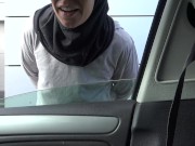 Preview 3 of SYRIAN WOMAN HAS ROUGH CAR SEX IN GERMANY