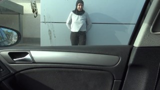 SYRIAN WOMAN HAS ROUGH CAR SEX IN GERMANY