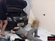 Preview 4 of Car owner got horny for her mechanic!