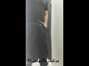 Preview 5 of In the fitting room with the curtain slightly open, I jerk off and cum in new pants