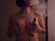 Preview 1 of I smoke and caress my breasts