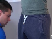 Preview 1 of MENSEXGEAR - Paul Canon Travels With A Toy In His Ass Until He Gets Caught By A Security Guy