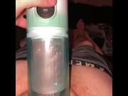 Preview 4 of Masturbating with my sucking toy till  I shoot a big load
