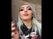 Preview 3 of Sexy blonde girl smoke a cigarette