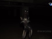 Preview 1 of Venom is crazy! Fucks in an abandoned building and takes cum in her pussy
