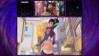 D.VA's Ass Got Ejected, Fucked, And Cum Blasted All Over Her Face