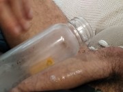 Preview 6 of 🇬🇧🇺🇸Cock Too Fat And Big For The Official Pornhub Bottle.Creampie