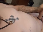 Preview 4 of Bearded daddy cock ring masterbating