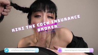 Kiki pretends to be an insurance broker...!