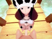 Preview 2 of FEMALE TRAFALGAR LAW CAUGHT HAVING SEX WITH LUFFY [ONE PIECE HENTAI UNCENSORED]