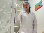Preview 4 of Hotlatincouple- DOCTOR HELPS me with SPERM DONATION with her VAGINA