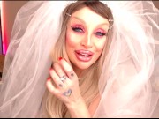 Preview 2 of LoraFlower Rude BIMBO Trophy WIFE Suck BBC After WEDDING Cuckolding SPH