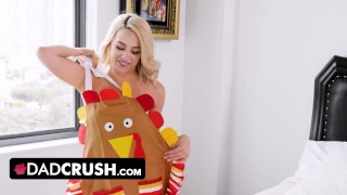 Dad Crush - Teen Babe Needs Her Stepdaddy To Comfort Her After She Burned The Thanksgiving Dinner