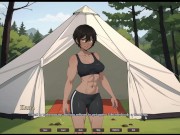 Preview 1 of TOMBOY Sex in Forest [ HENTAI Game ] Ep.3 outdoor CREAMPIE my GF at the beach