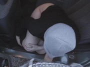 Preview 3 of Fake Taxi  pov blowjob and public hardcore sex outdoors with romanian huge ass brunette