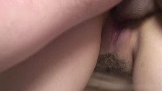 Letting her naughty boss play with her hairy pussy makes her have multiple orgasms