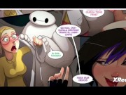 Preview 4 of Lemon and Tomago anal fuck Baymax's huge fingers