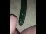 Preview 4 of When I can't get big cock and use a Cucumber