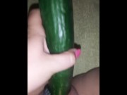 Preview 6 of When I can't get big cock and use a Cucumber