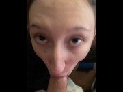 Preview 6 of I'm making blowjob till my friends cum on my face!