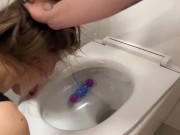 Preview 3 of Lesbian Toilet Humiliation And Double Golden Shower Lezdom