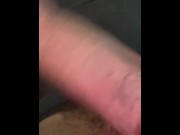 Preview 3 of Stroking Dick after wax job cum in public