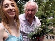 Preview 4 of HUNT4K. Girl with dyed hair cheats on geezer with blatant pickup artist
