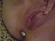 Preview 2 of Goth bombshell juicy fat pussy big clit exploding pulsating orgasm nasty moaning pt2