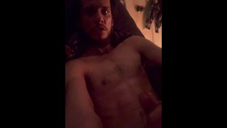 Sexy DILF Native Ecstasy Almost Caught Jacking Off By His Mom!!! Huge Cum Load On Self 😈