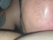 Preview 2 of Bearded fat guy gets what he wants from tinderslut then busts nut inside her
