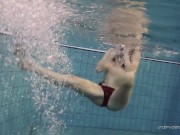Preview 2 of See a beautiful Russian teen Nastya underwater