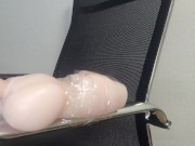 Preview 4 of tied with tape to a chair and fucked