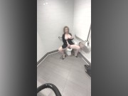 Preview 5 of Walmart girl cumming hard in bathroom
