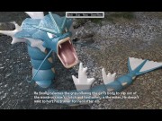 Preview 1 of POKEMON Dawn fucked Gyarados | 18 years old Dawn fucks Gyarados to calm him down