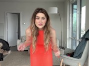 Preview 4 of See Through Dress Try On Slutty Blonde