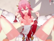 Preview 2 of Yae Miko Having hard sex | 3 | Genshin Impact | Full & FPOV version on Patreon: Fantasyking3