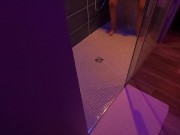 Preview 6 of At the swingers club a man joins me in the shower I finger myself and suck his cock