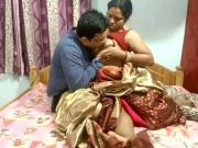 Preview 3 of Newlywed Indian Desi Bhabhi Real Homemade Hot Sex in Hindi on XVideos