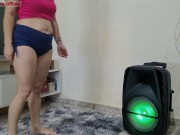 Preview 2 of My beautiful stepdaughter dancing and I'm obsessed with fucking her without a condom