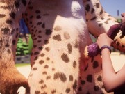 Preview 5 of Tall Girl in Heels Fucks with Huge Cock Furry Tiger Yiff PoV 3D Hentai