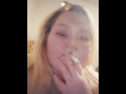 Preview 1 of Smoking and showing my tits