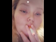 Preview 2 of Smoking and showing my tits