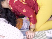 Preview 6 of Priya Maid's dirty pussy fucked hard with gaaliyan by maid after deep blowjob. desi hindi sex video