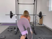 Preview 6 of Gym Joi - Natural Tits w Yoga Pants- Bratty Girl Makes You WATCH While you STROKE Femdom