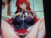 Preview 1 of Rias Gremory from Highschool DxD Big Boobs and Thong Pussy Jizz Tribute